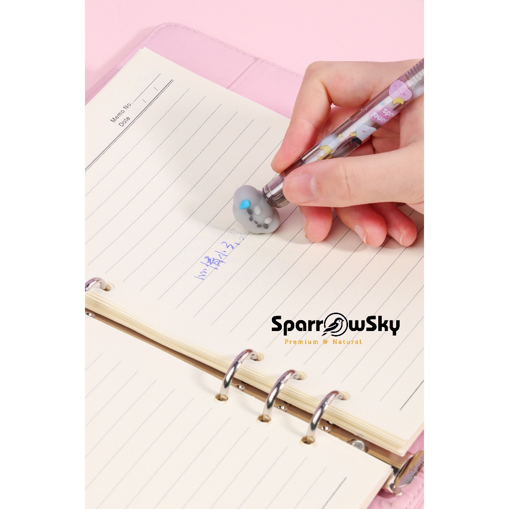 

SPARROW KUKI Eraseable Pen Silikon / Pen bisa dihapus Karakter Lucu Cantik EMOTIONAL CLOUDS (8104)