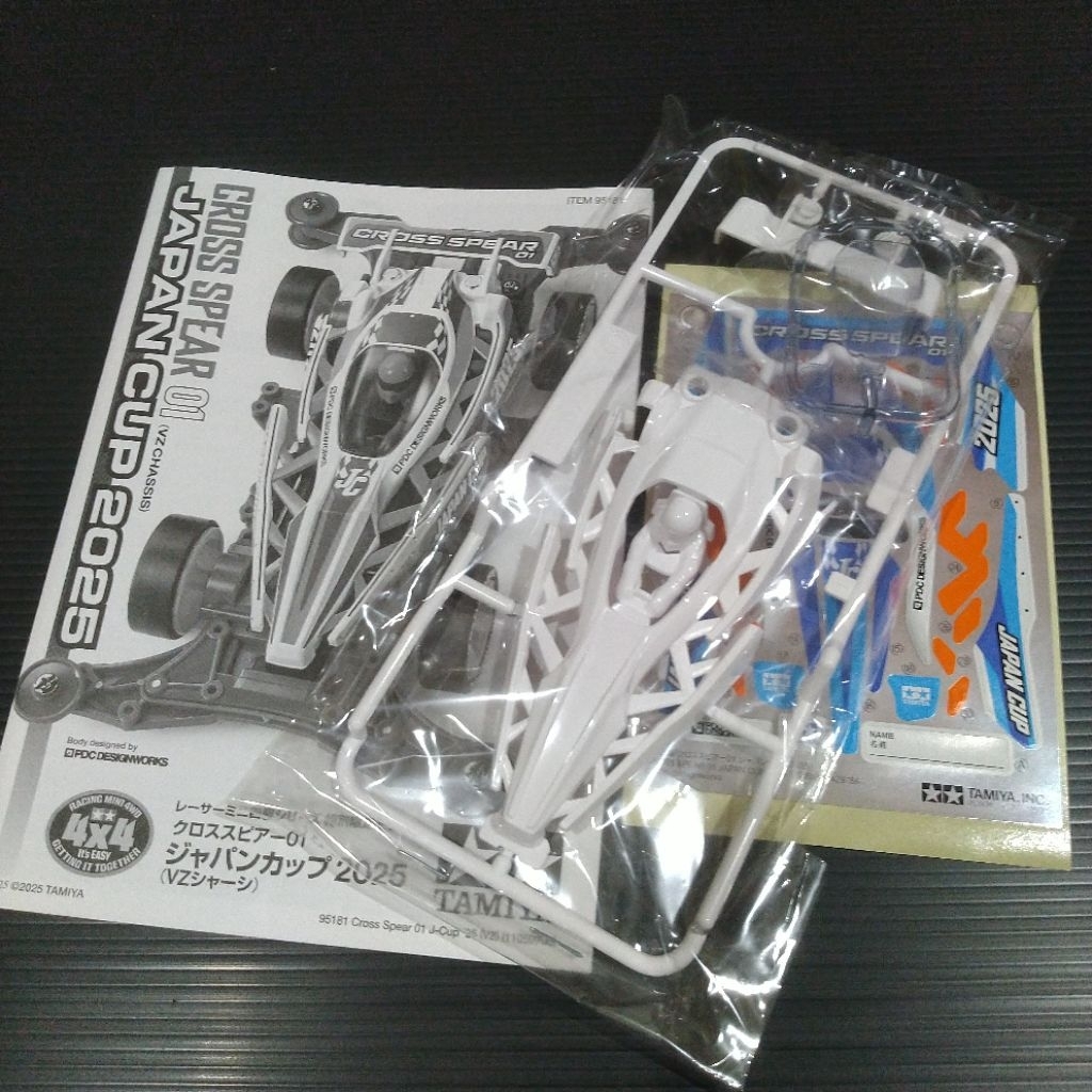 BODY TAMIYA CROSS SPEAR EDISI JAPAN CUP 2025 LIMITED EDITION ORIGINAL TAMIYA