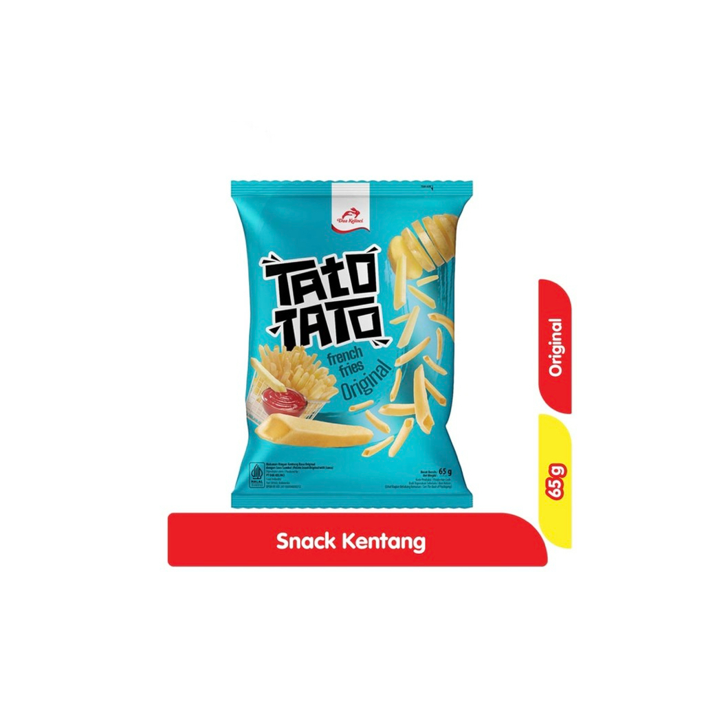 

Dua Kelinci Tato Tato Snack Kentang Original 65 gr