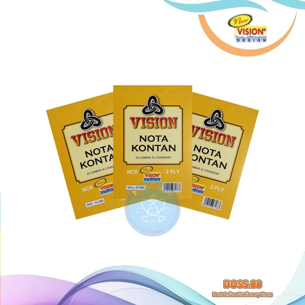 

BUKU NOTA NCR 2 PLY KECIL NEW VISION (1 PCS)