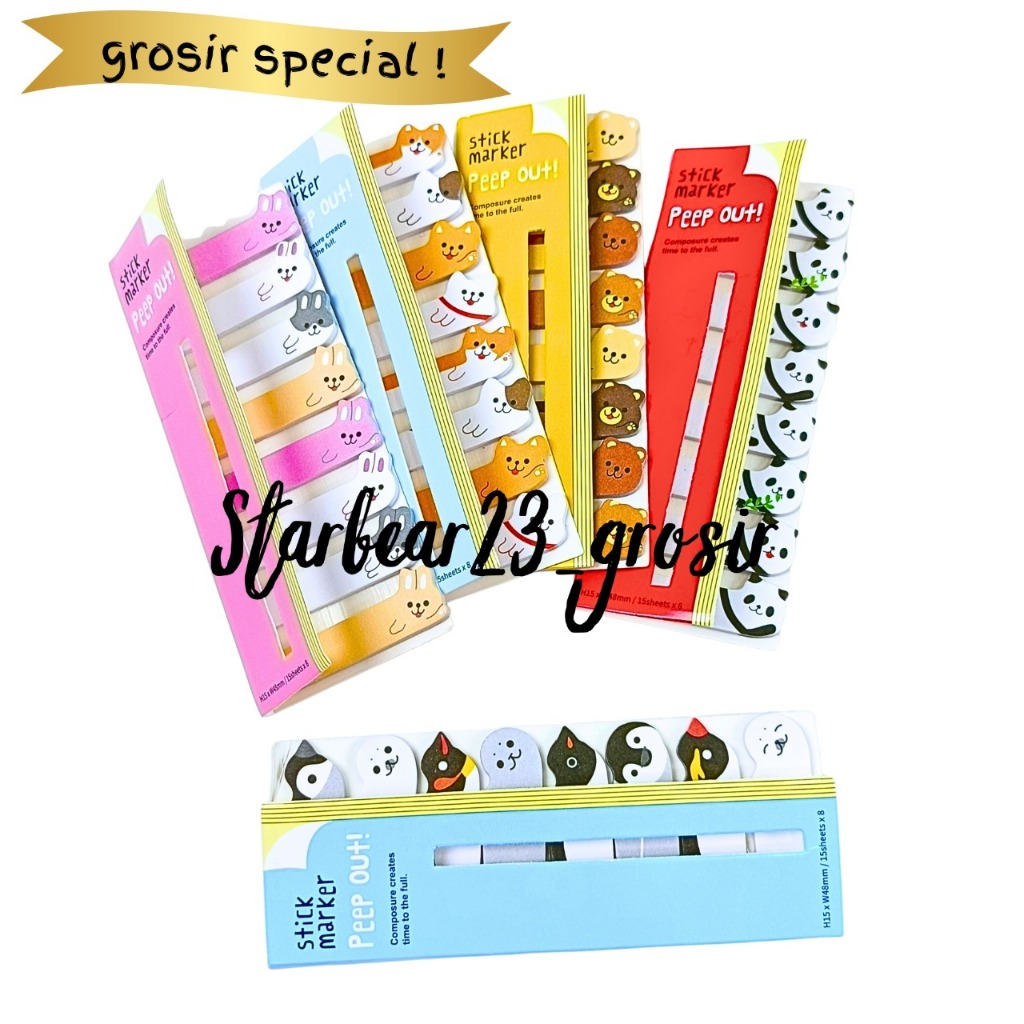 

STICKY NOTE/PEMBATAS BUKU PANDA ANIMAL