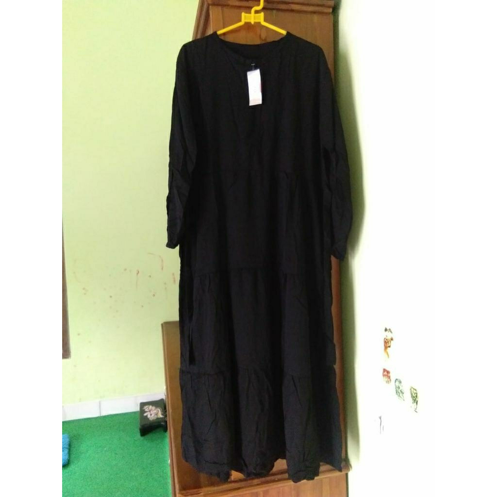 midi/gamis dress rayon twill