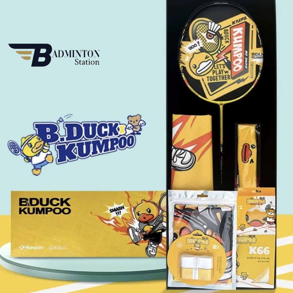 RAKET BADMINTON KUMPOO BDUCK COOL BOX SET / ORIGINAL KUMPOO BDUCK COOL BOX SET BADMINTON RACKET