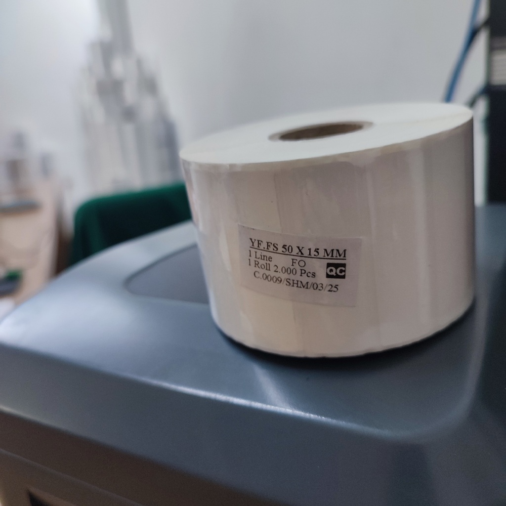 

LABEL STIKER YUPO 50 X 15 MM 2000 PCS STICKER ETIKET 50x15 BARCODE