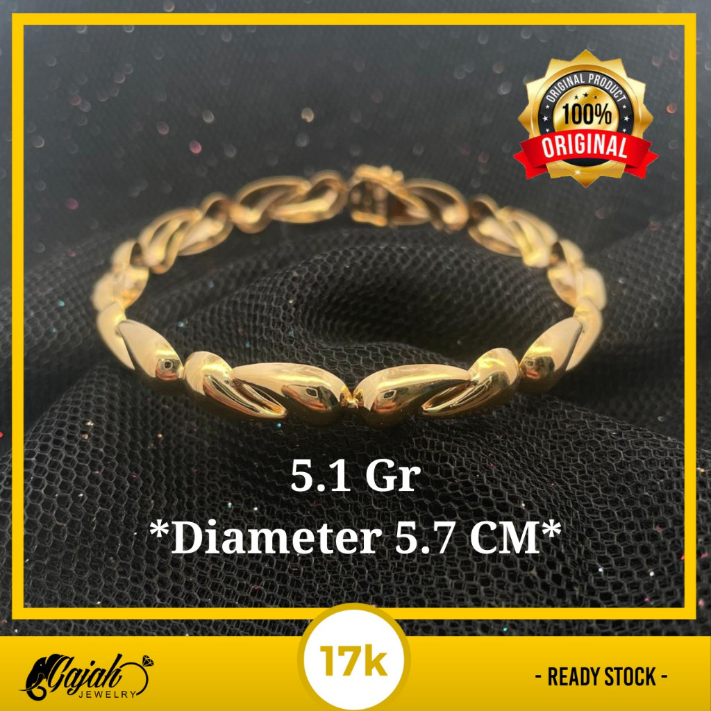 Gelang Emas 17K 5.1 Gram Toko Emas Gajah Online Salatiga 7817