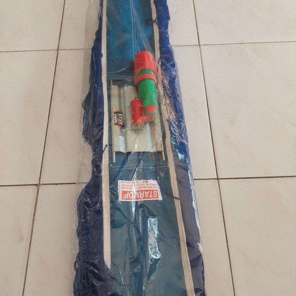 Frame + Refil Starmop Loby 80cm Biru Pel Kering Penyerap Debu Kain Lobi Wool Wol 80 cm