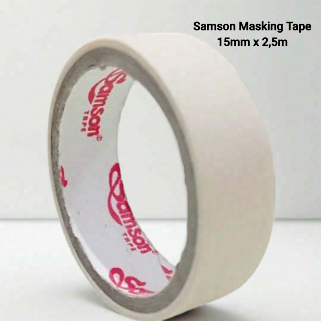 

Samson Masking Tape/ Lakban Kertas 15mm x 2,5m