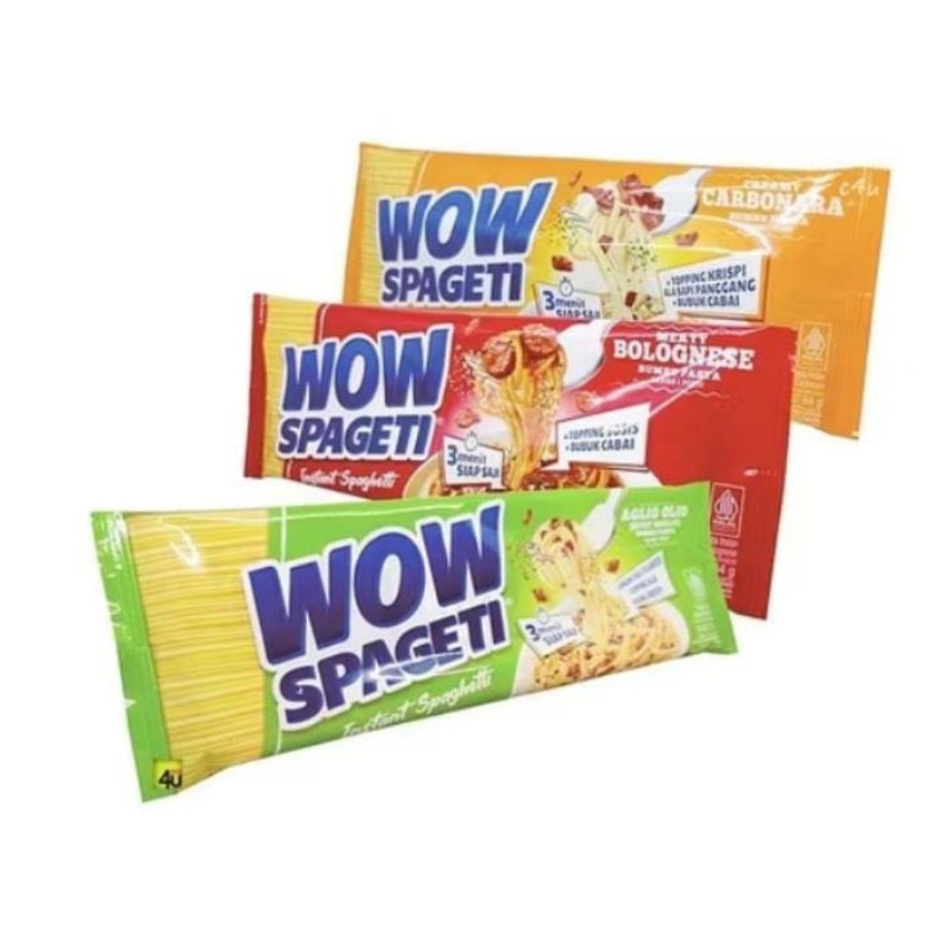 

WOW SEPAGETI 88 Gram Bolognese Creamy Carbonara Aglio olio/Pop Sepageti Isi 3pcs