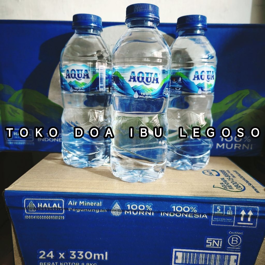 

AQUA 330ML x24 BOTOL / AQUA BOTOL MINI /AQUA 330ML 1 DUS