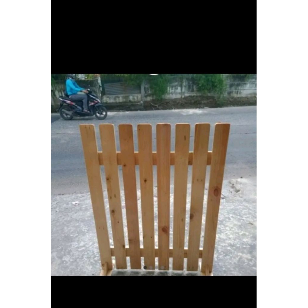 partisi pagar rumah minimalis kayu jati Belanda