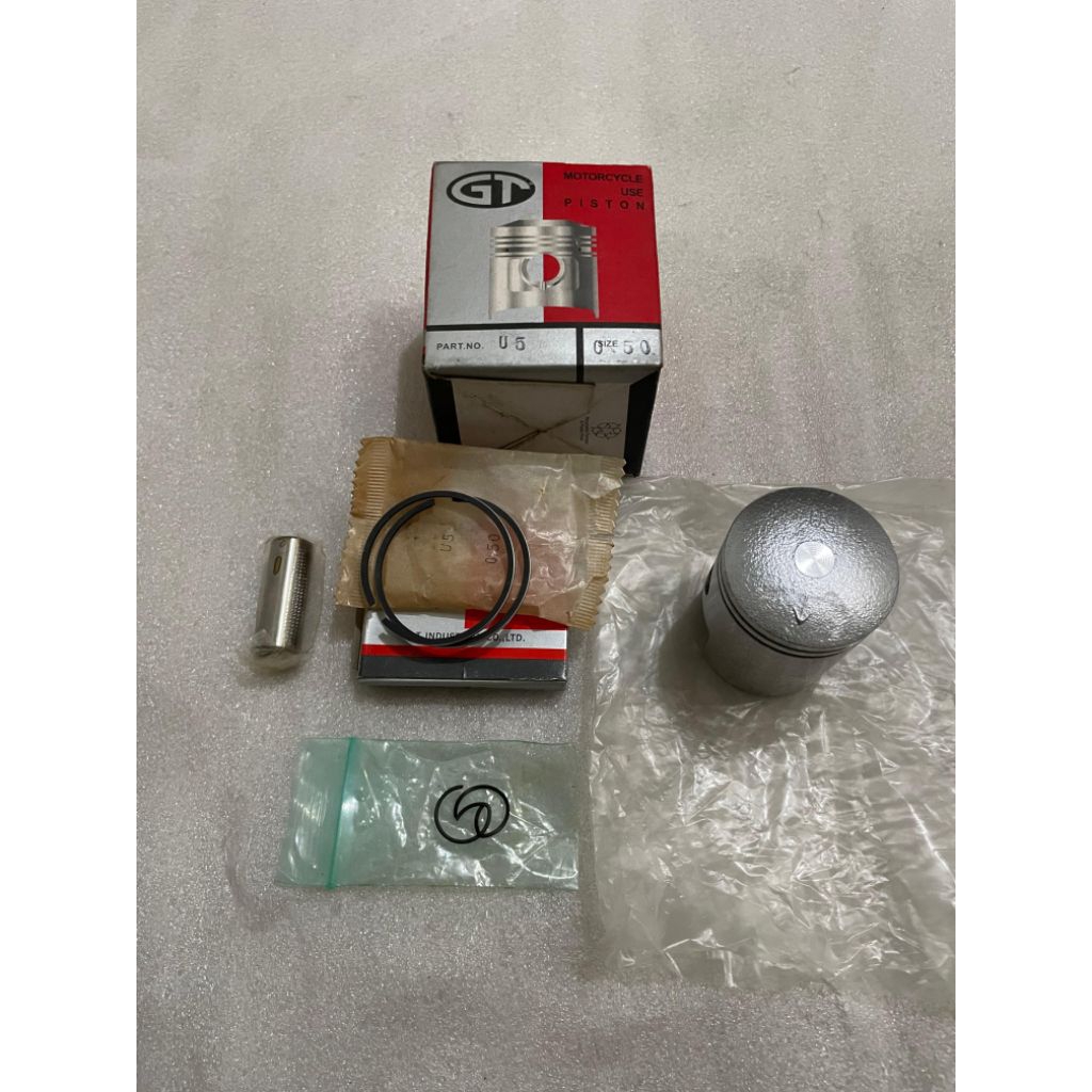 Piston Kit Seher Kit Yamaha U5 OV Overses Over size 50 ( PNP Motor SANEX 2TAK / MESIN RUMPUT ) PIN 1