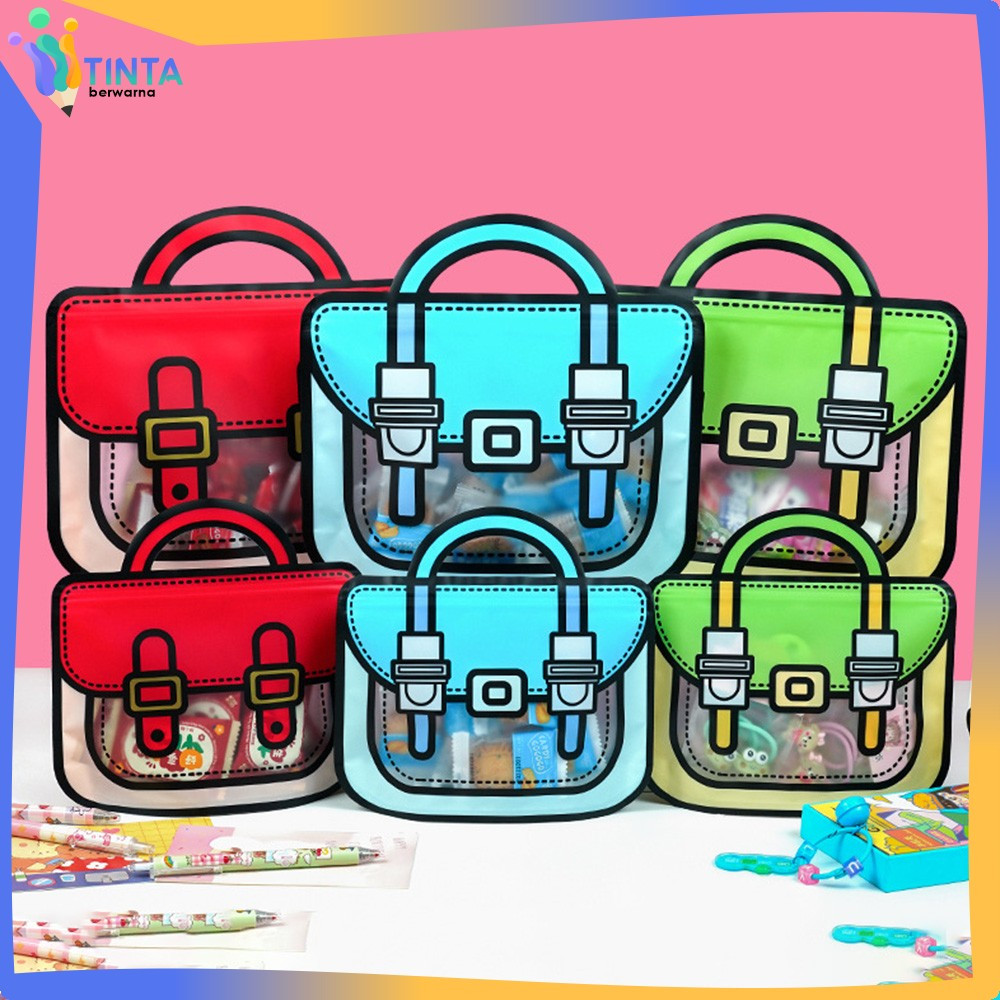 

Goodie Bag Birthday 3D Zip Lock Motif Tas Ransel / Plastik Kemasan Snack Candy / Plastik Bingkisan Ziplock Souvenir Ultah Anak Tinta Berwarna C1094