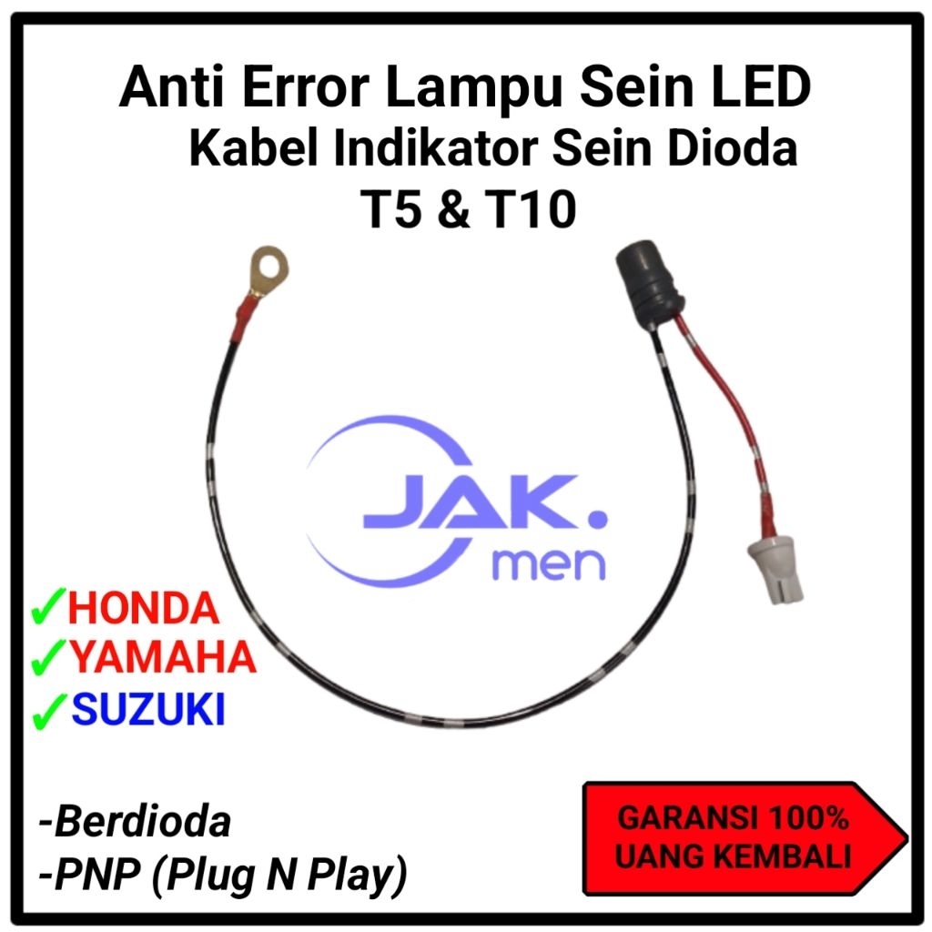 Fiting Kabel T10 T5 Sein Led Dioda Anti Error Sein Motor