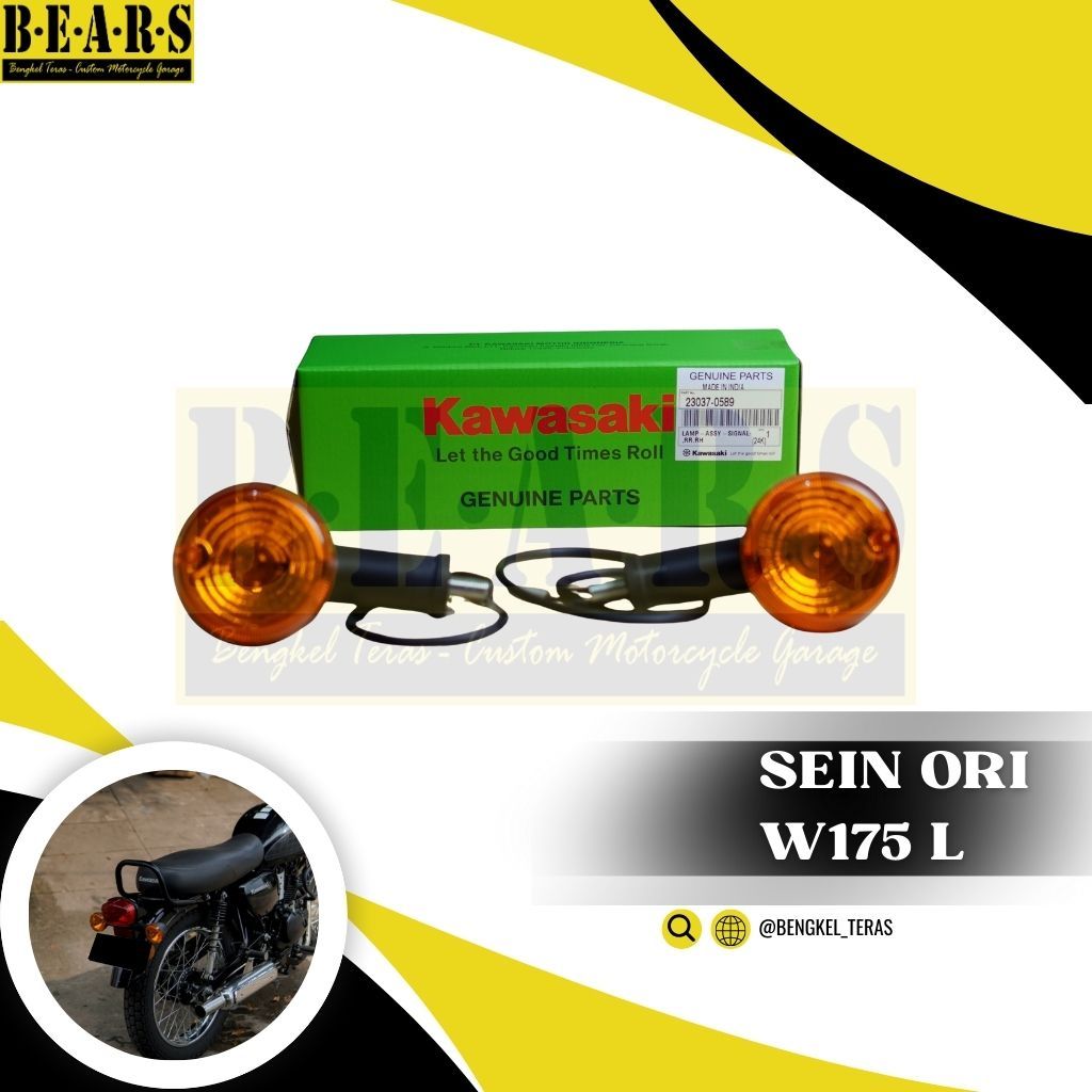 Lampu Sein Sign Kawasaki W175L W175 L Injeksi Original Part