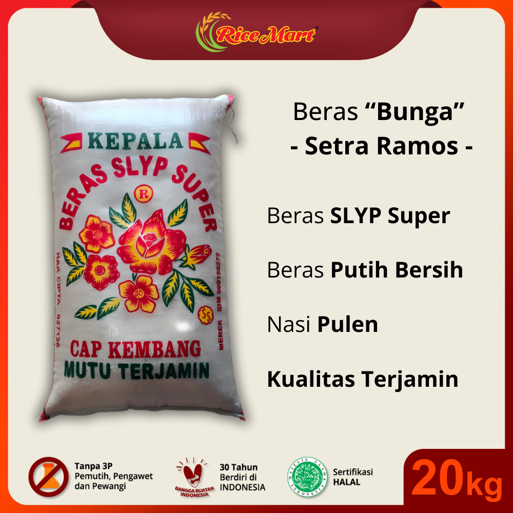 

Beras Cap Bunga Slyp Super 20 Kg