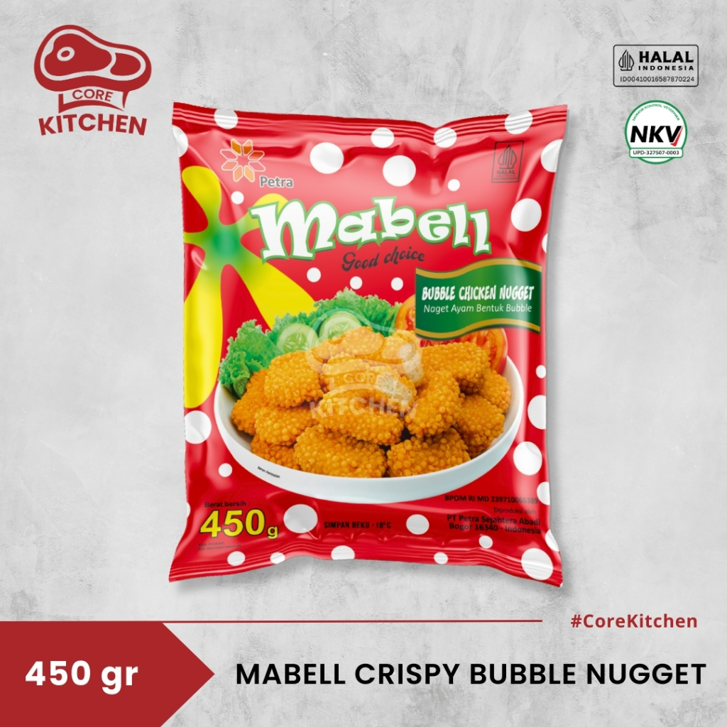 

Mabell Bubble Chicken Nugget | Naget Ayam Crispy 450 gram