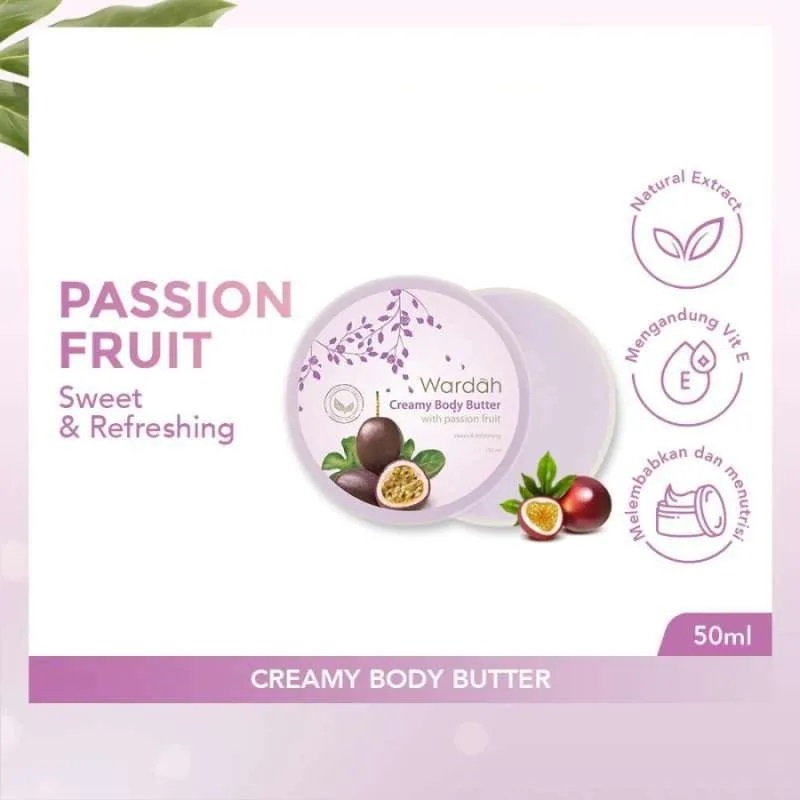 WARDAH Creamy Body Butter Passion Fruit - Body Butter - Body Lotion - Pelembab Kulit