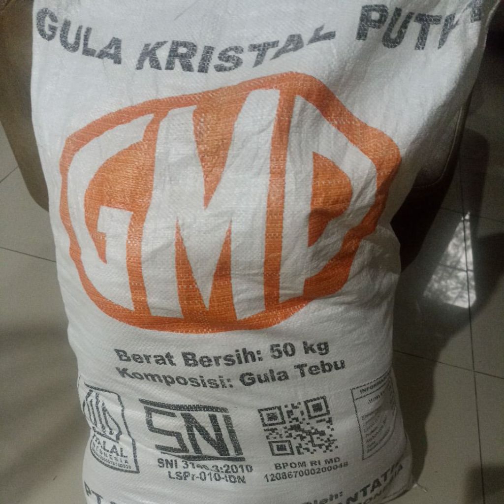 

Gula Kristal Putih Premium GMP original re-pack 1kg