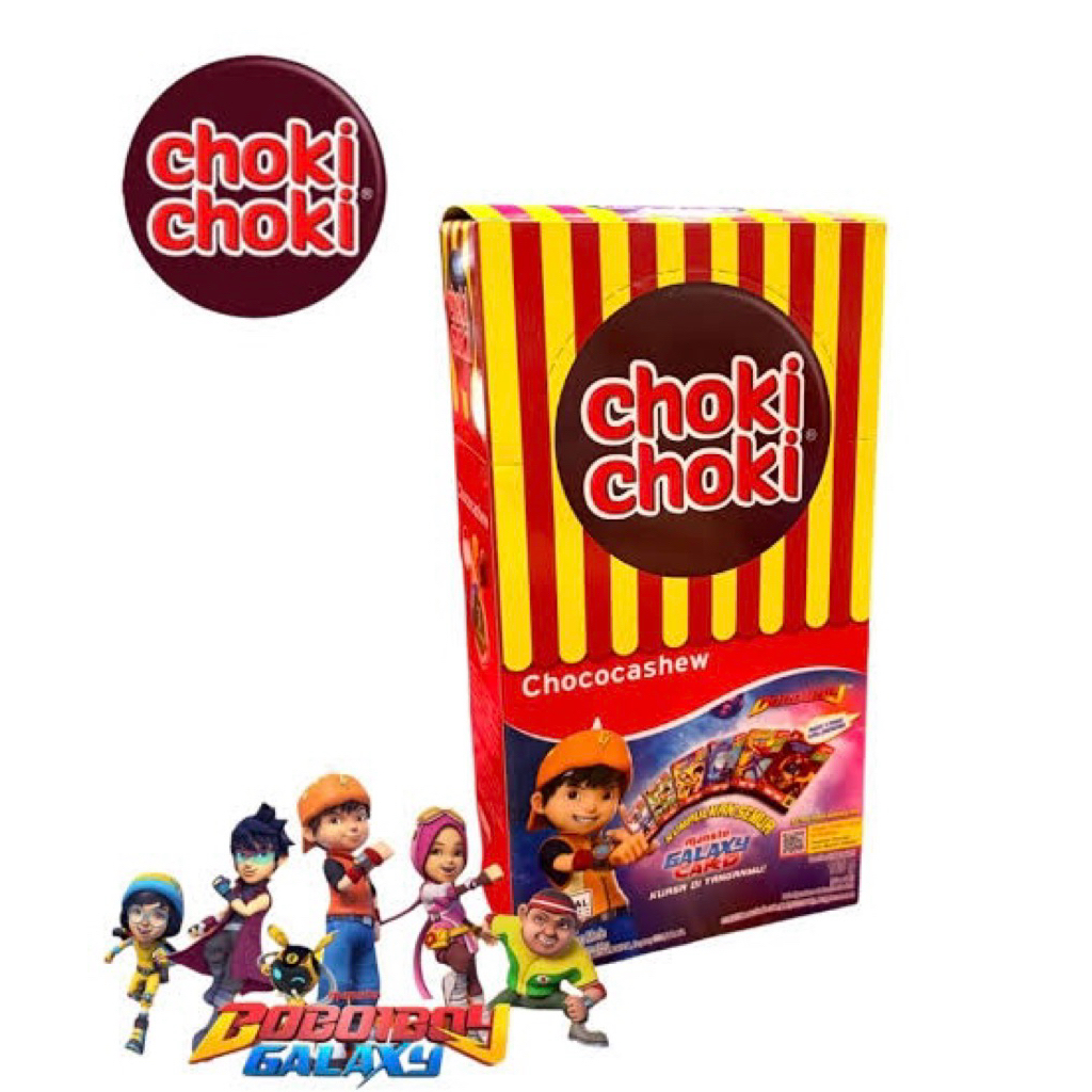 

PROMO!!!!! MURAH !!!! CHOKI CHOKI CHOCOCASHEW ISI 20 BUNGKUS x10 GRAM / COKELAT PASTA DENGAN KACANG MEDE | CHOKI POKEMON | CHOKI MOBILE LEGEND