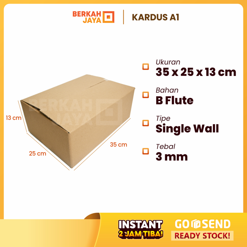 

(HARGA SPESIAL) BOX KARDUS 35x25x13 cm DUS PACKING 35 x 25 x 13 cm