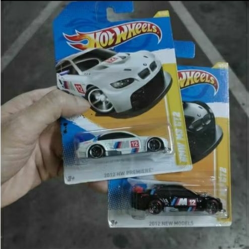 hot wheels 2012 paket BMW M3 gt2 putih hitam akta US card black white hw premiere