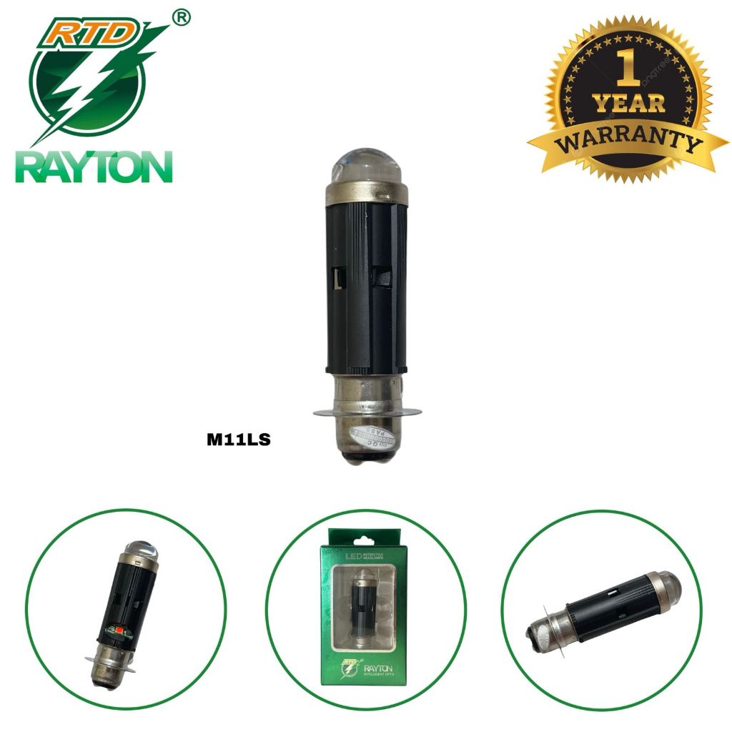 RTD Rayton Lampu Utama/ Lampu Laser / Lampu Depan Motor LED / Lampu Kotak M11LS – H6 30W DENGAN KIPA