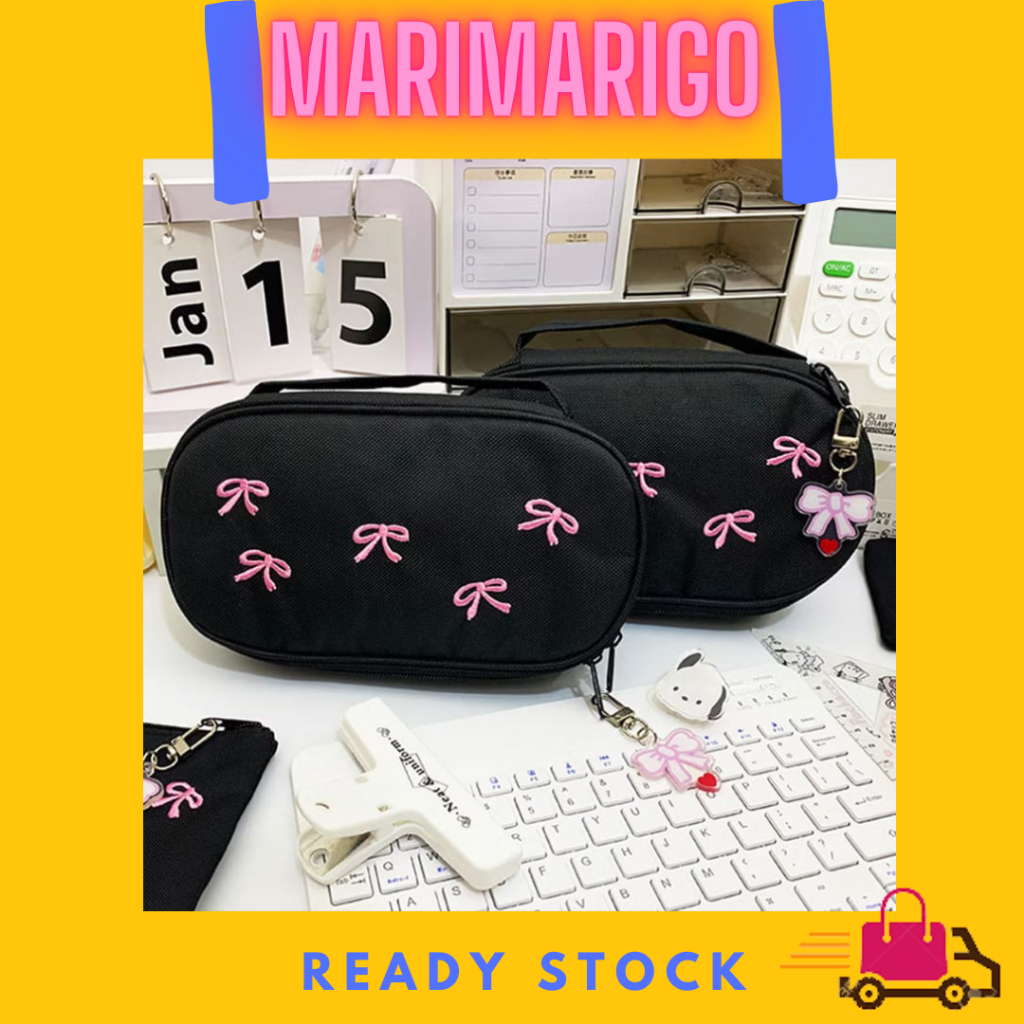 

Kotak Pensil Lucu Pita Hitam Sweet Bow Tempat Pensil Anak Sekolah Japanese Pencil Case Cute Large Capacity Student Stationery