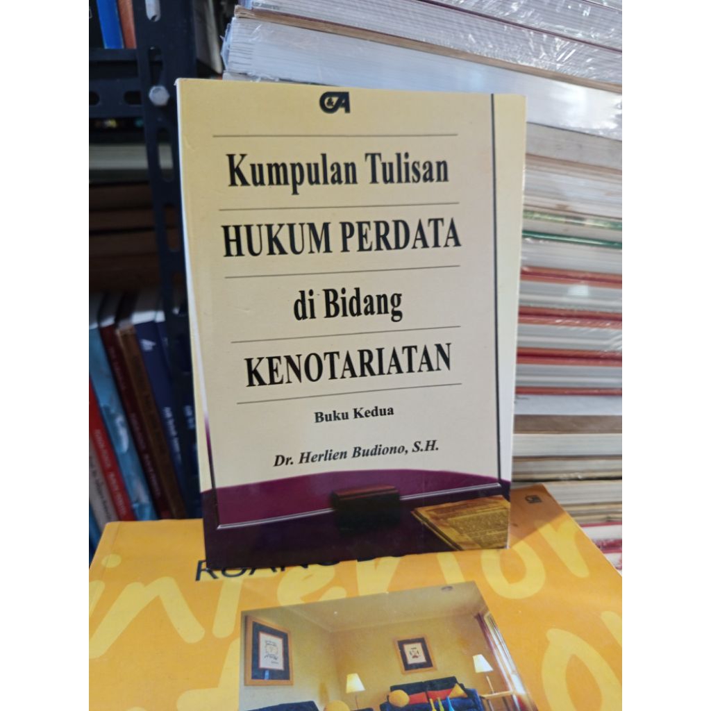 buku original - kumpulan tulisan hukum perdata di bidang kenotariatan buku 2 oleh herlien budiono