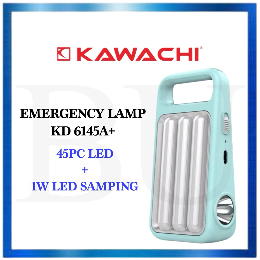 KAWACHI EMERGENCY LED KD 6145A+ LAMPU DARURAT 45LED + 1 WATT SENTER SAMPING