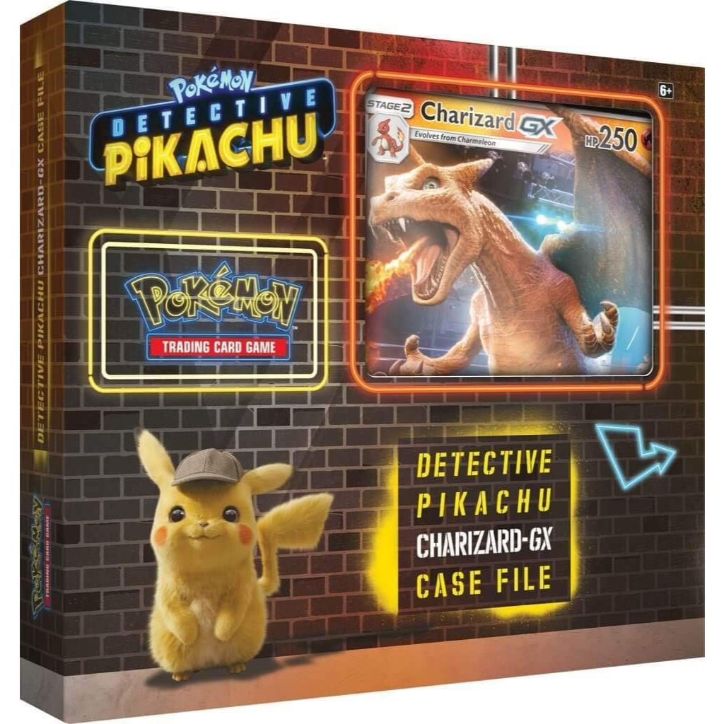 Pokemon TCG: Detective Pikachu Charizard-Gx Case File, Multicolor