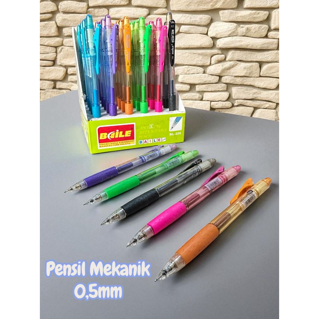 

TERMURAH Pencil Mekanik 0,5mm Unlimited Dengan Capit Besi Pencil Pensil Tanpa Rautan Pensil Sekolah Upgrade Pencil 06