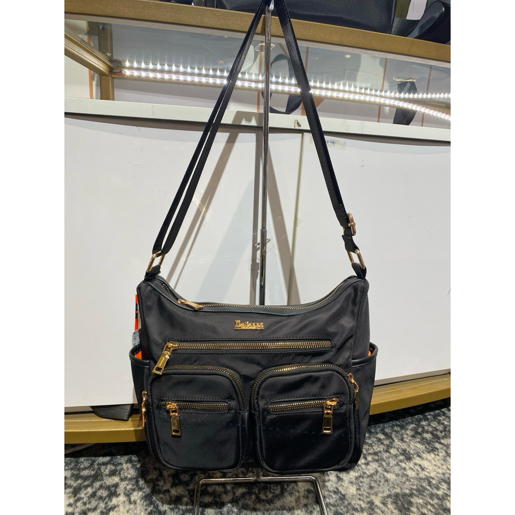 BELLEZZA TAS SELEMPANG WANITA BANYAK KANTONG BAHAN NILON CZ265