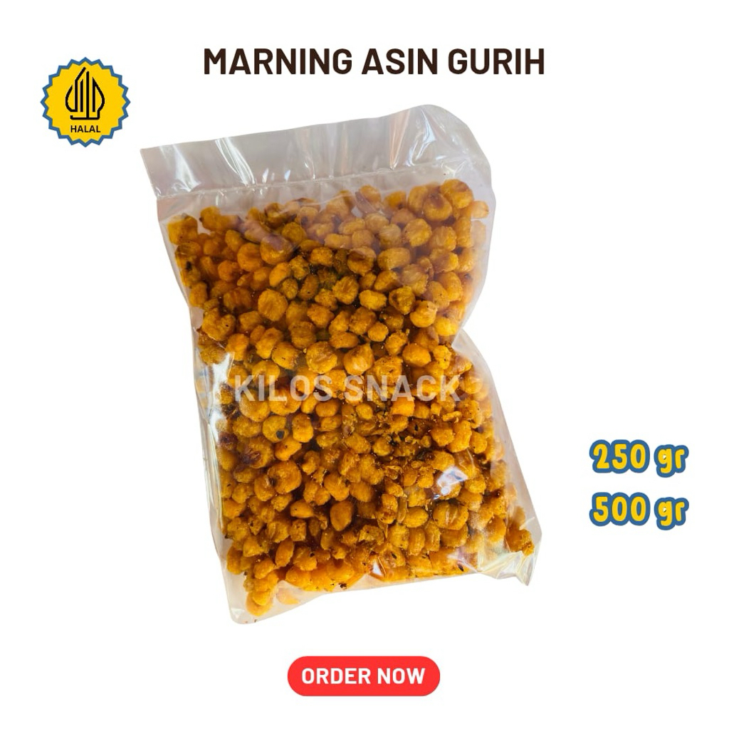 

marning asin gurih, marning mekar, marning pedas manis kemasan 500g