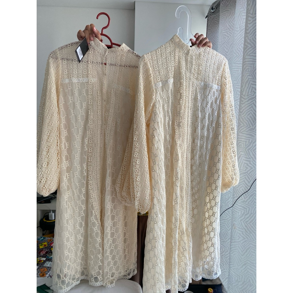 Buttonscarves monogram lace outer