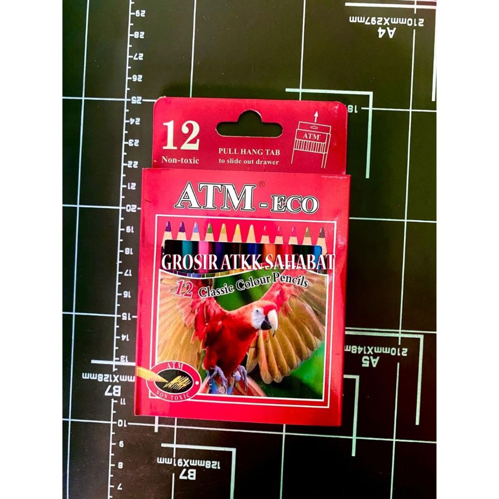

Pensil Warna/Kelir Kayu Murah ATM ECO isi 12