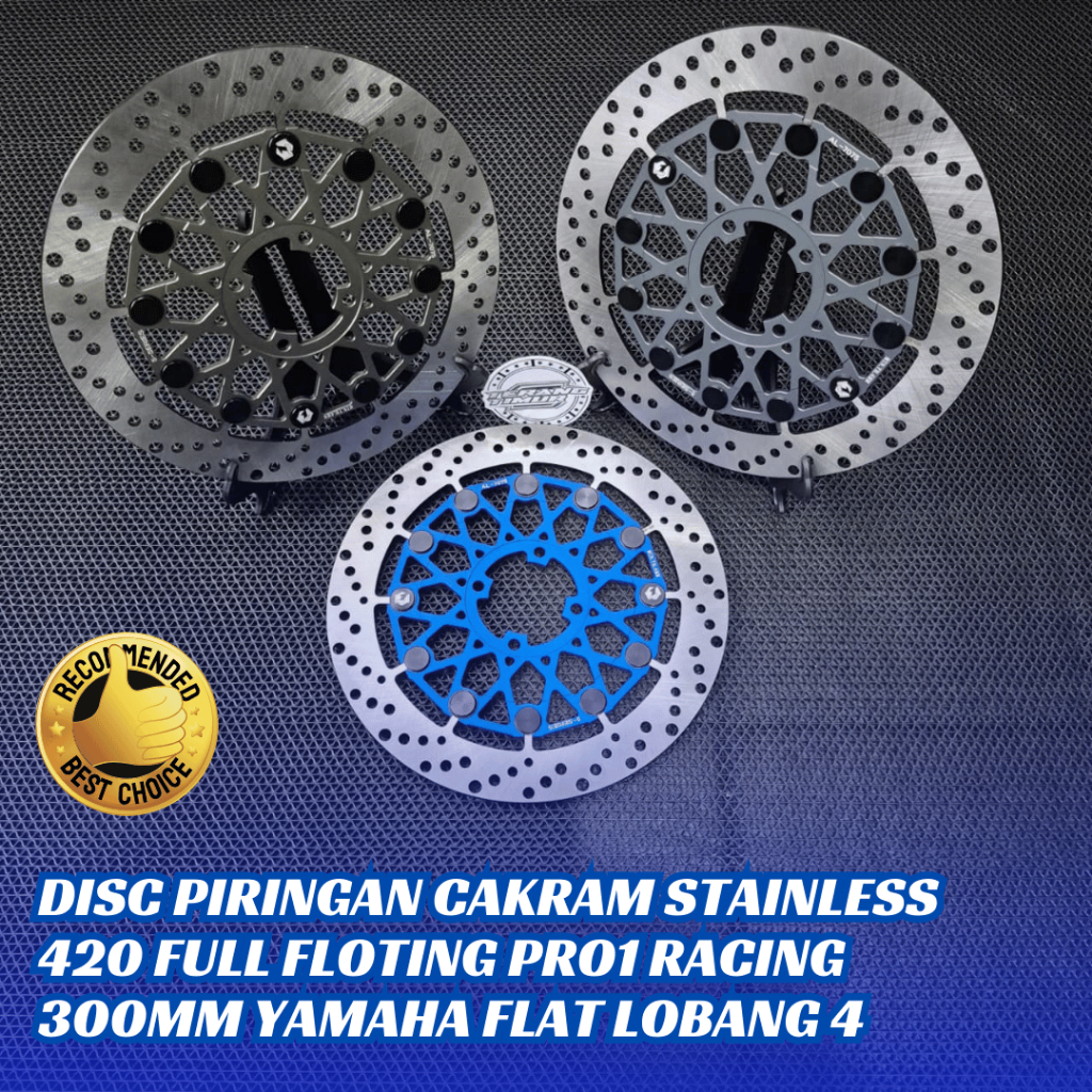 DISC PIRINGAN CAKRAM STAINLESS 420 FULL FLOTING PRO1 RACING TDRIVE 300MM YAMAHA