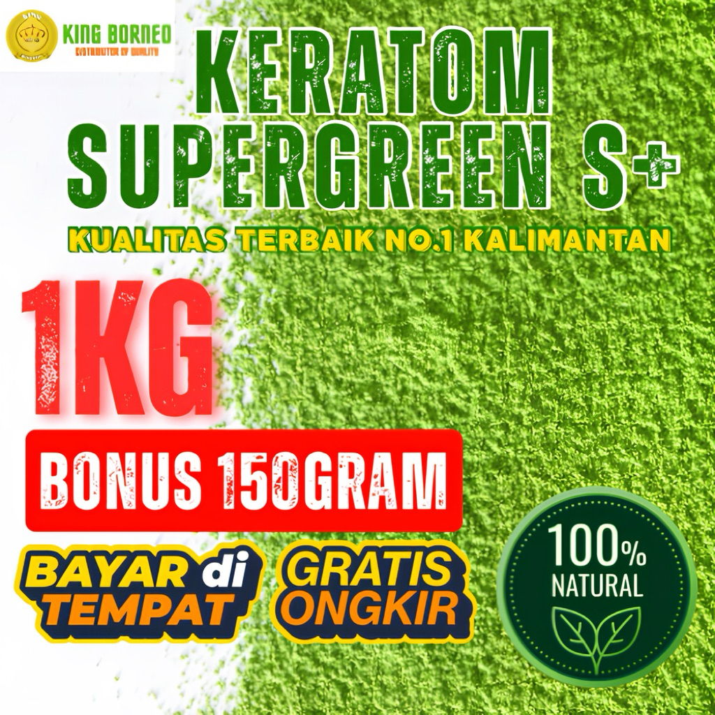 

KINGBORNEO2 Pluris GreensS+ bubuk purliiss 1KG