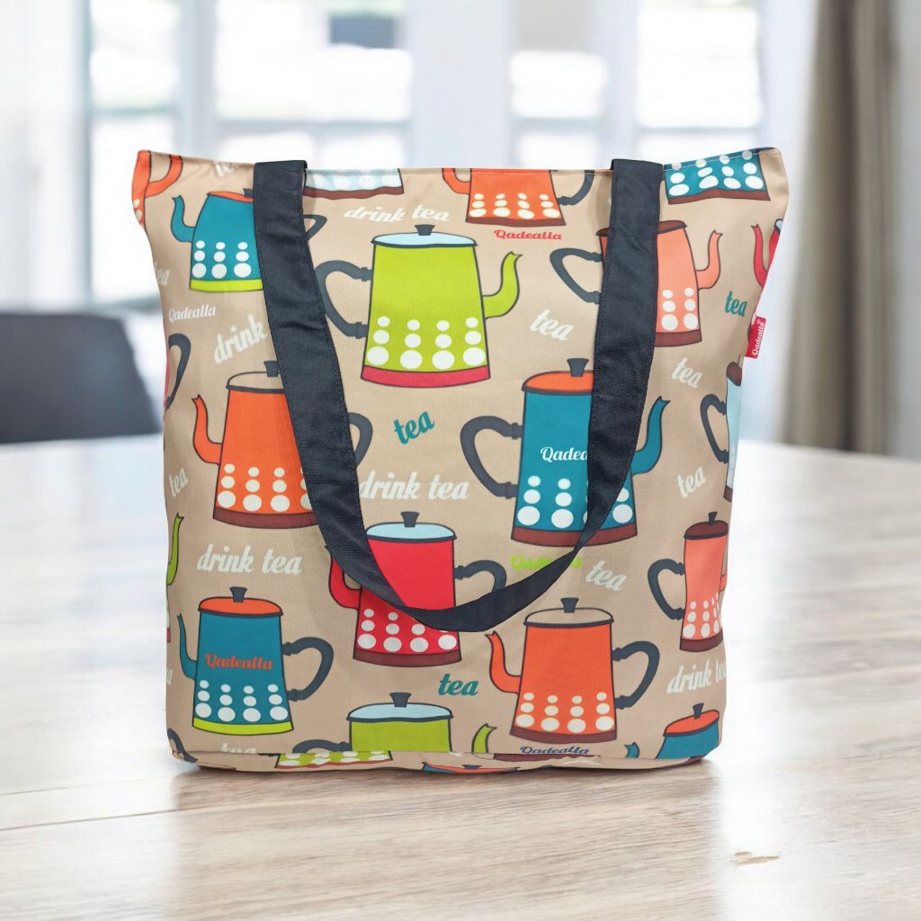 Tote Bag Wanita Kuliah Laptop Tas Totebag Resleting Anti Air