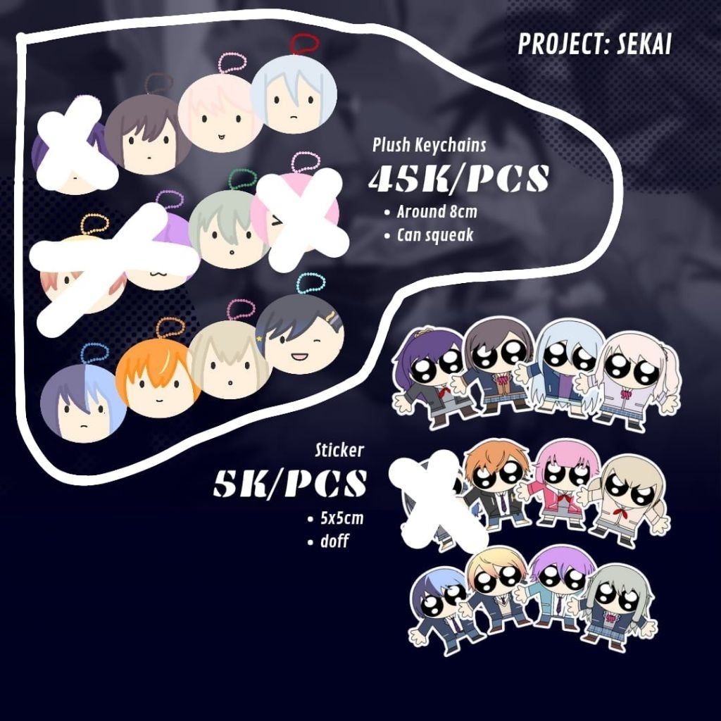 CFXX Fanmerch Project Sekai Keychain Plush (K)