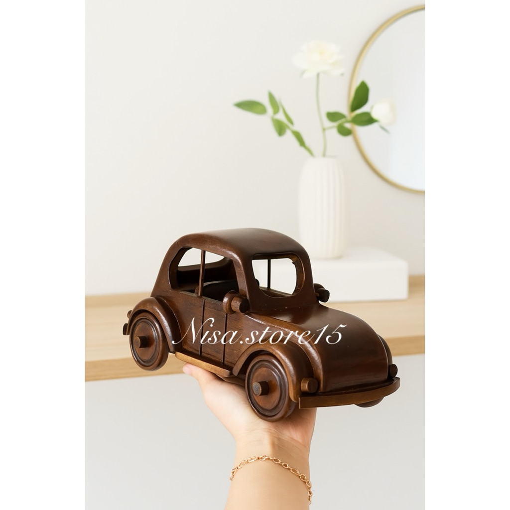 Miniatur Mobil Kodok Kayu Jati