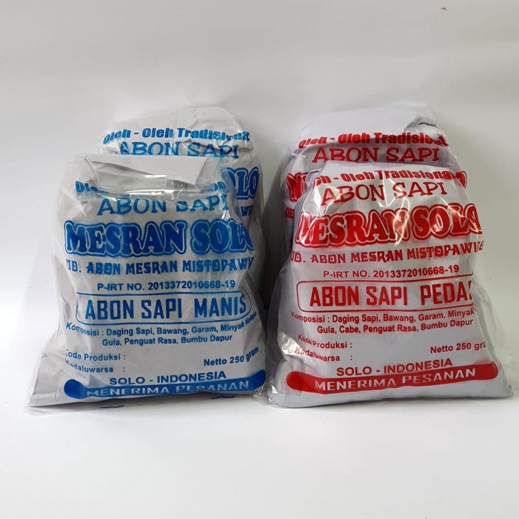 

[PAKET RESELLER] ABON SAPI MESRAN 250gr MIX 30pc