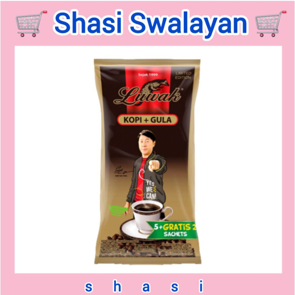 

Luwak Kopi Gula Pack 23 gr X 7 Sachet