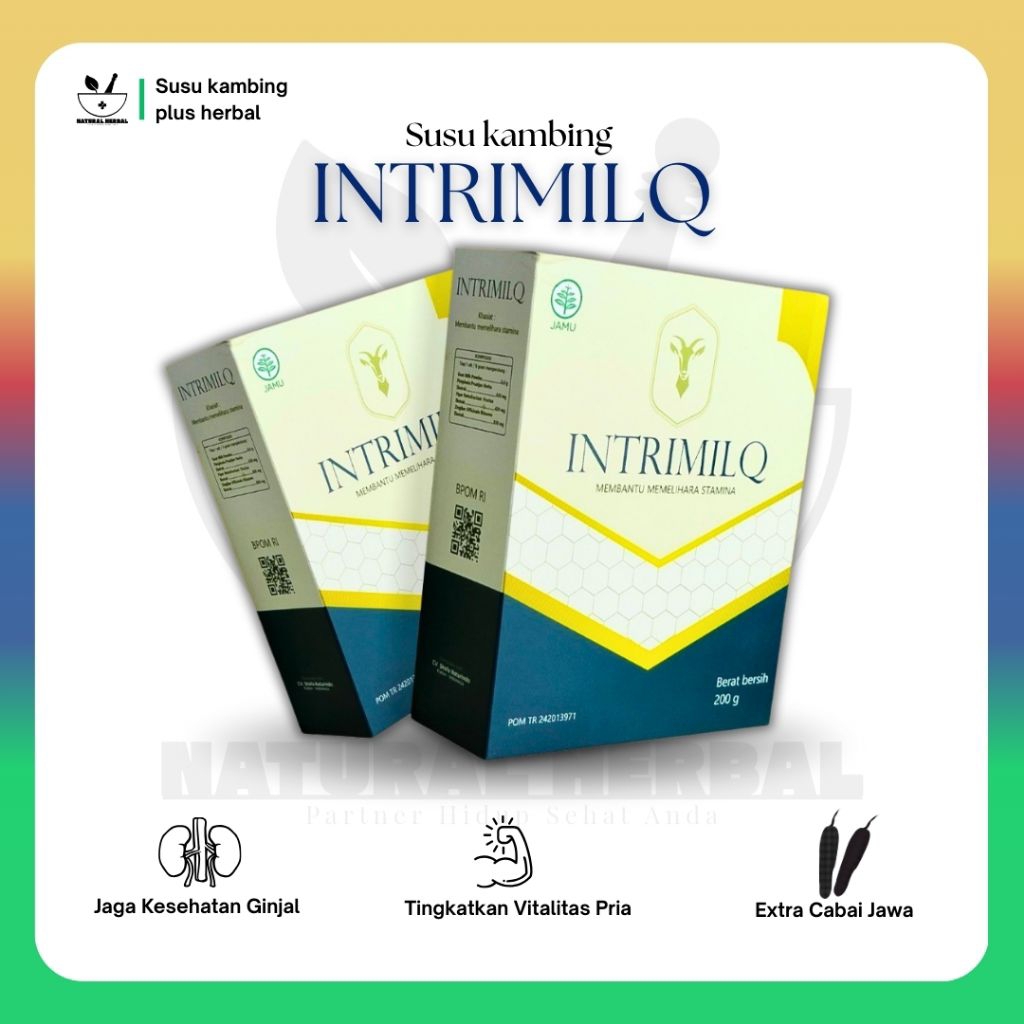 

Susu Kambing Intrimilq Extra Cabe Jawa 200gr untuk Stamina Pria