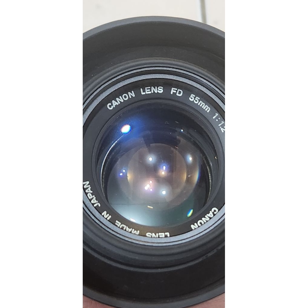 Lensa Manual Cano FD 55mm f1.2 Chrome Nose