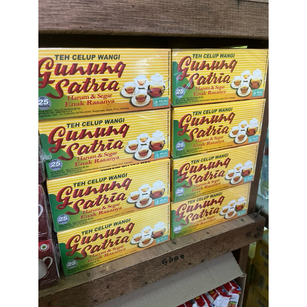 

Teh Kotak Gunung Satria isi 25 pcs