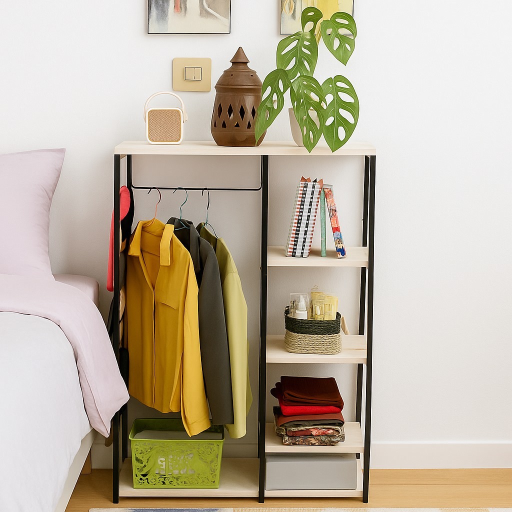 RAK BAJU SIMPEL/RAK HIJAB/RAK TAS/RAK BUKU/RAK BAJU/RAK DISPLAY/RAK SEPATU/RAK BESI HOLLOW 1,5cmX1,5