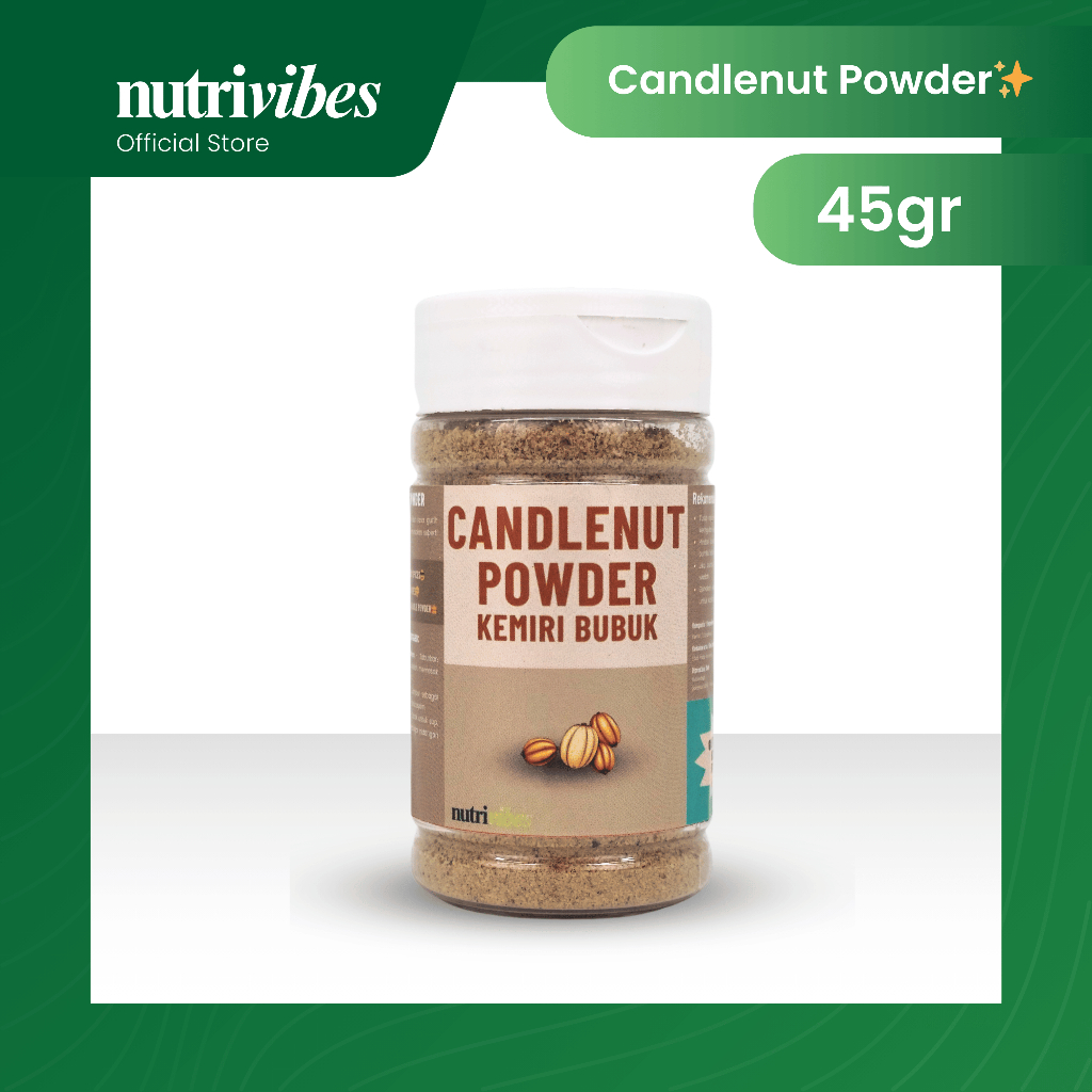 

Kemiri Bubuk / Candlenut Powder 45gr - Nutrivibes
