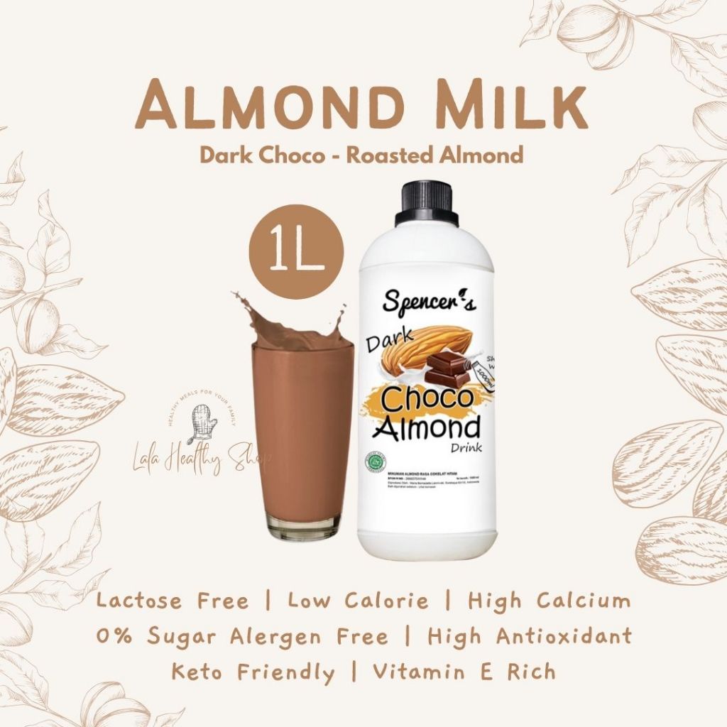 

Spencer's Susu Almond - Dark Choco Roasted (1000ml) SUGAR FREE ASI BOOSTER HIGH CALCIUM LOW CALORIE