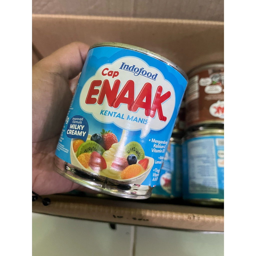

Susu enak kemasan kaleng rasa milky cremi