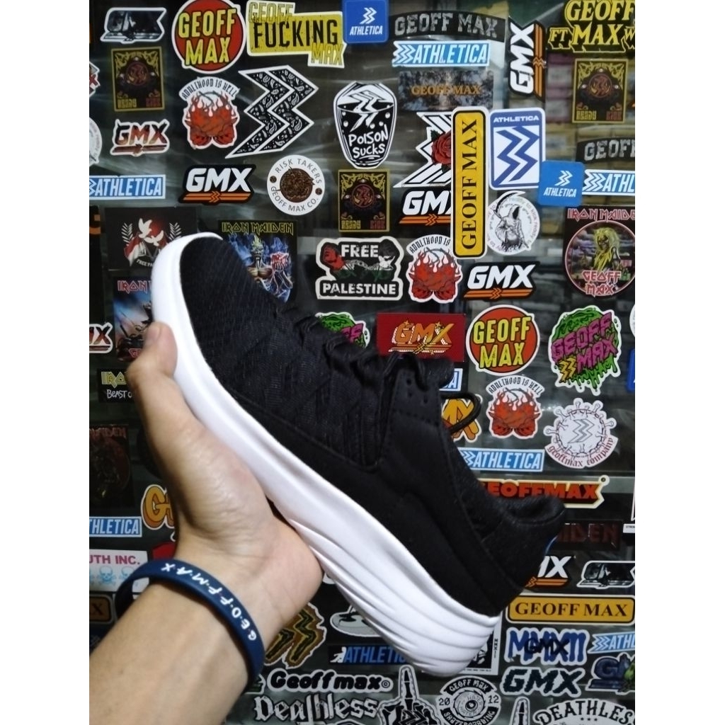 DRS STORE Athletica - Warner 1 Black White | Sepatu Running | Sepatu Olahraga